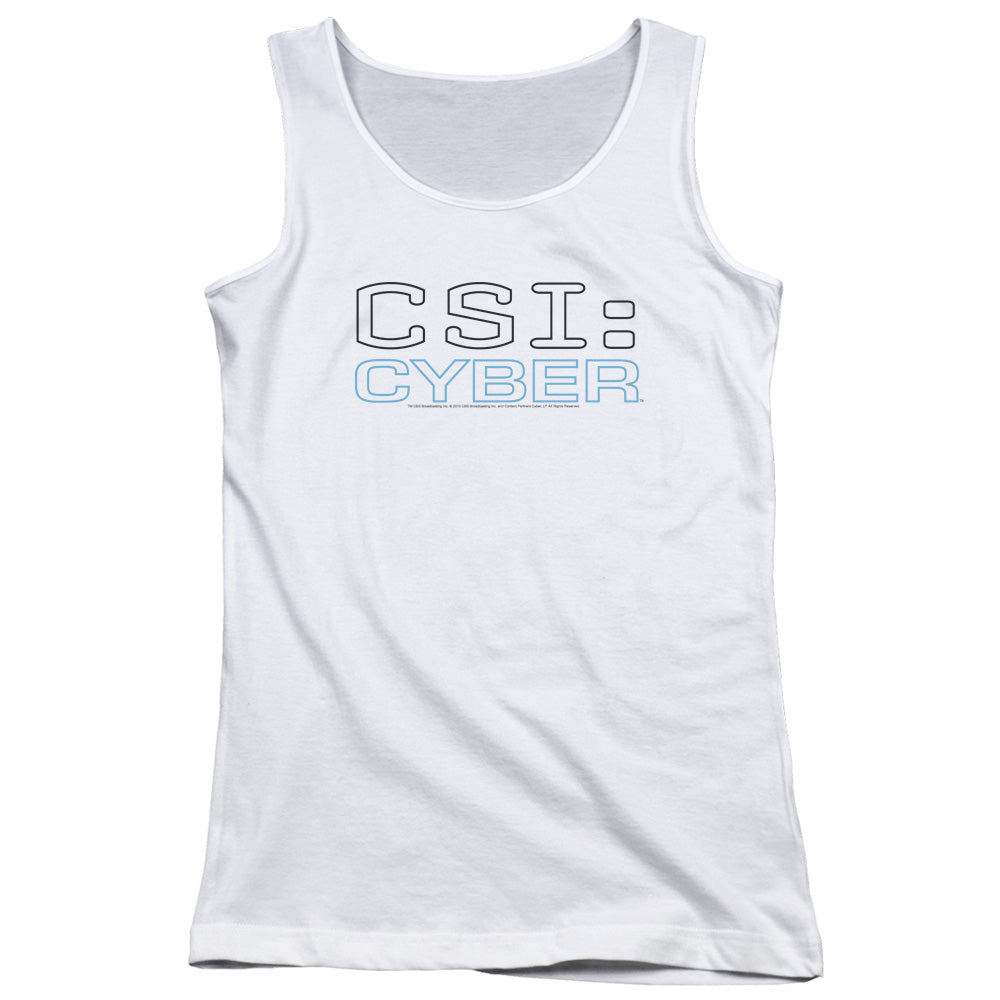 Csi: Cyber Logo Womens Tank Top Shirt White