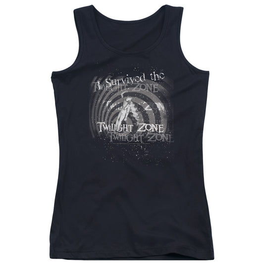 Twilight Zone I Survived the Womens Tank Top Shirt Black