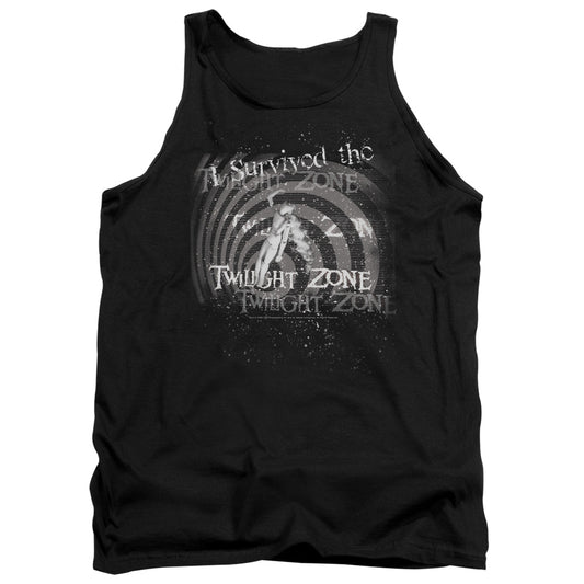 Twilight Zone I Survived Mens Tank Top Shirt Black