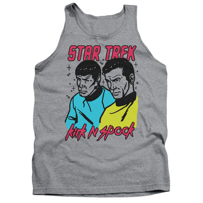 Star Trek Kirk N Spock Mens Tank Top Shirt Athletic Heather