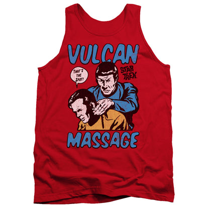 Star Trek Massage Mens Tank Top Shirt Red