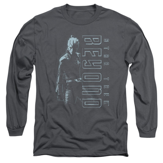 Star Trek Beyond Jaylah Mens Long Sleeve Shirt Charcoal Officially Licensed Officially Licensed
