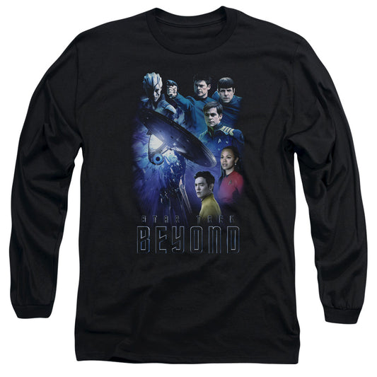 Star Trek Beyond Beyond Cast Mens Long Sleeve Shirt Black Officially Licensed Officially Licensed