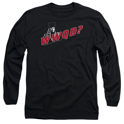 Star Trek Wwqd Mens Long Sleeve Shirt Black Officially Licensed