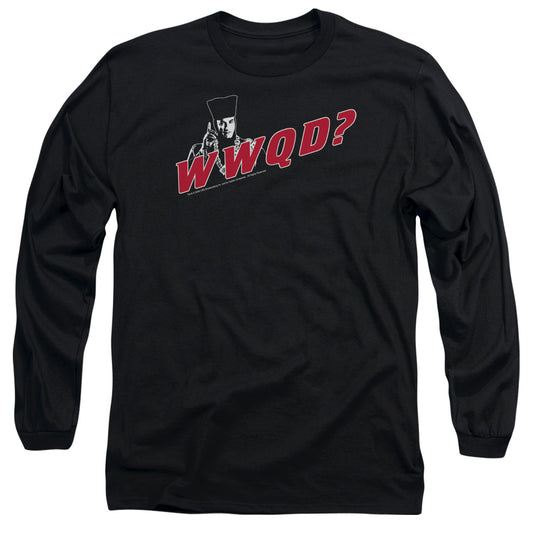 Star Trek Wwqd Mens Long Sleeve Shirt Black Officially Licensed