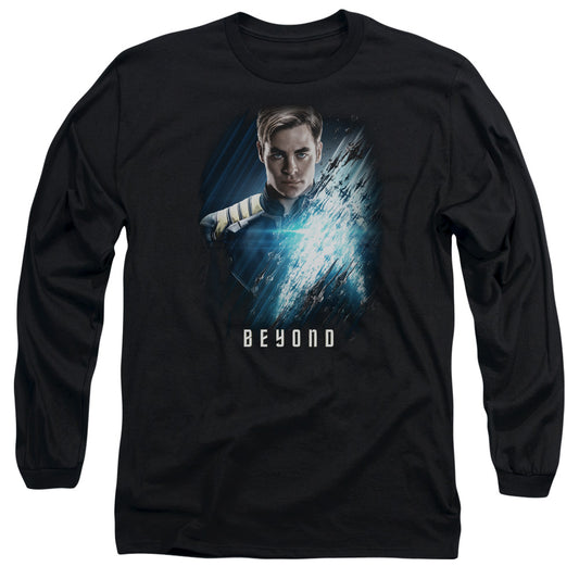 Star Trek Beyond Kirk Poster Mens Long Sleeve Shirt Black Officially Licensed Officially Licensed