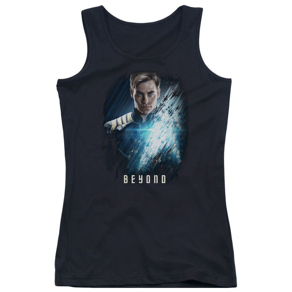 Star Trek Beyond Kirk Poster Womens Tank Top Shirt Black