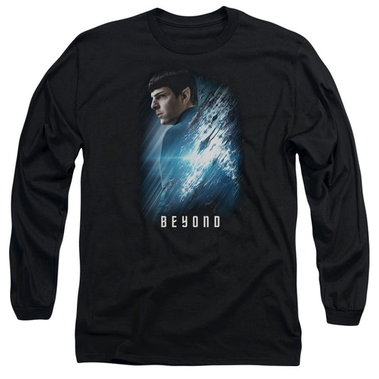Star Trek Beyond Spock Poster Mens Long Sleeve Shirt Black Officially Licensed Officially Licensed