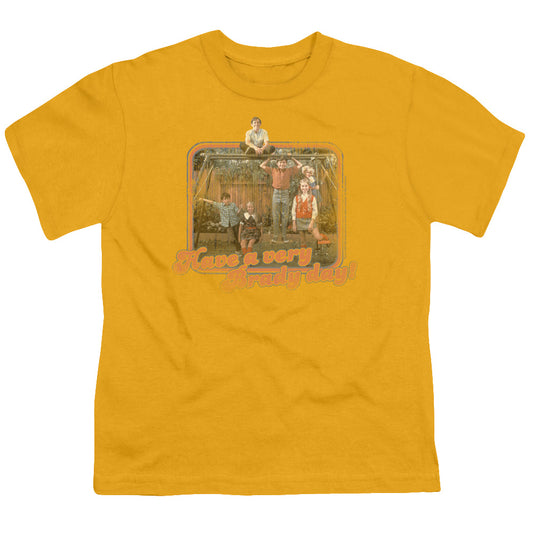 Brady Bunch Have a Very Brady Day! Kids Youth T Shirt Gold Officially Licensed