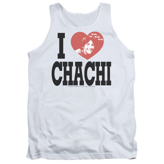 Happy Days I Heart Chachi Mens Tank Top Shirt White