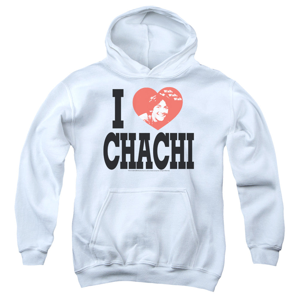 Happy Days I Heart Chachi Kids Youth Hoodie White Officially Licensed