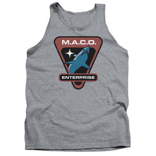 Star Trek Maco Patch Mens Tank Top Shirt Athletic Heather