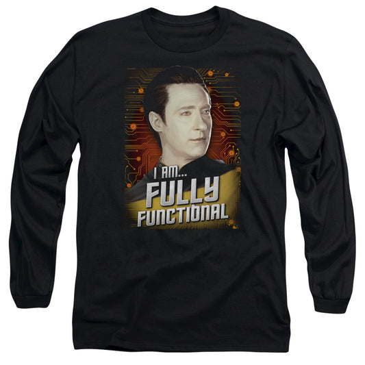 Star Trek Fully Functional Mens Long Sleeve Shirt Black Officially Licensed Officially Licensed