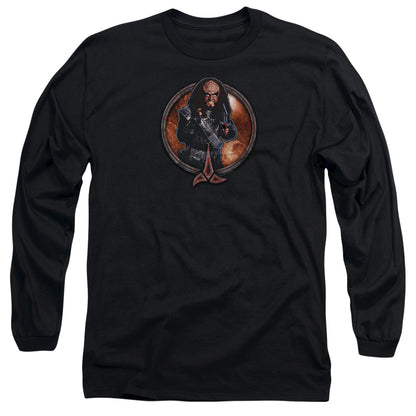 Star Trek Gowron Mens Long Sleeve Shirt Black Officially Licensed Officially Licensed
