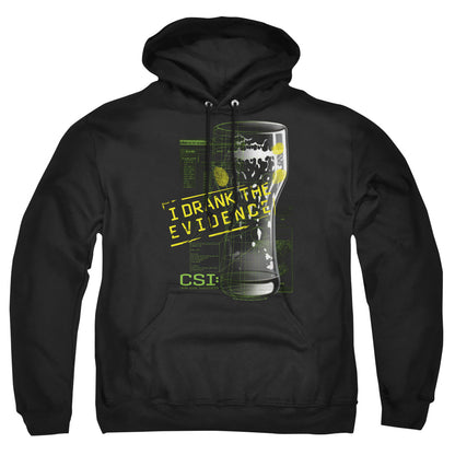 Csi I Drank The Evidence Mens Hoodie Black Officially Licensed