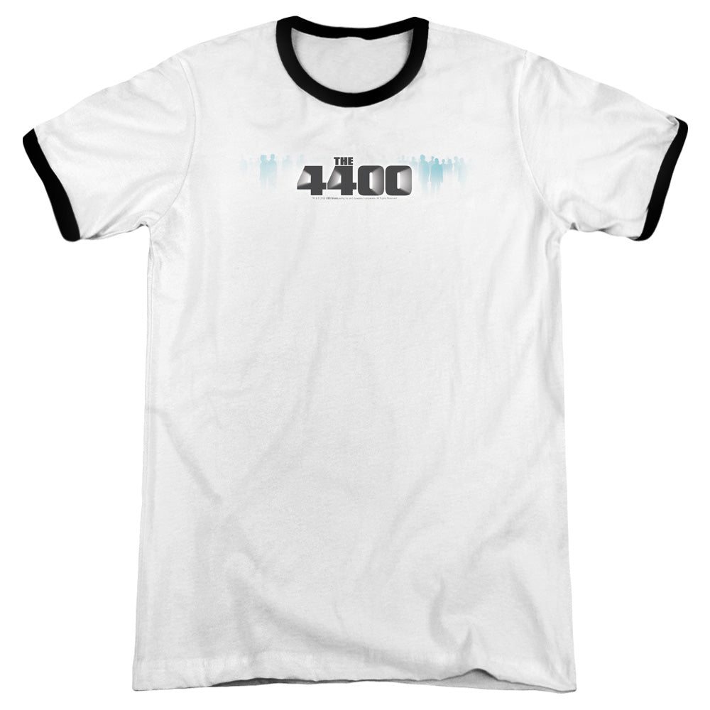 4400 the 4400 Logo Heather Ringer Mens T Shirt White