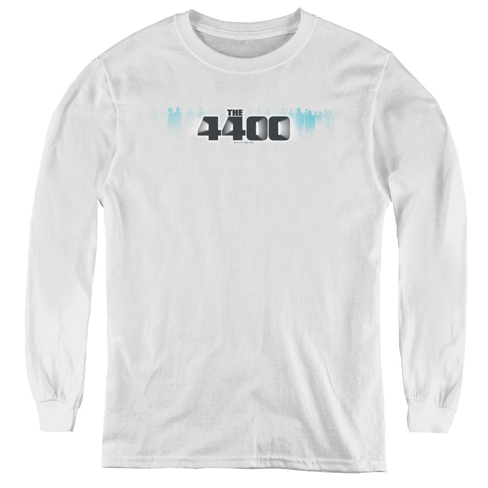 4400 the 4400 Logo Long Sleeve Kids Youth T Shirt White