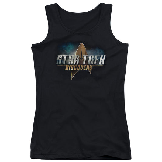 Star Trek Discovery Discovery Logo Womens Tank Top Shirt Black