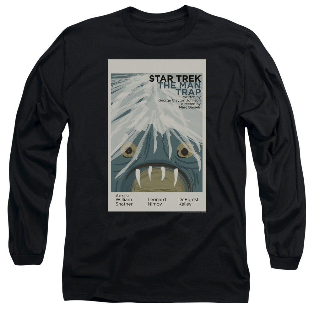 Star Trek Tos Episode 1 Mens Long Sleeve Shirt Black Officially Licensed Officially Licensed