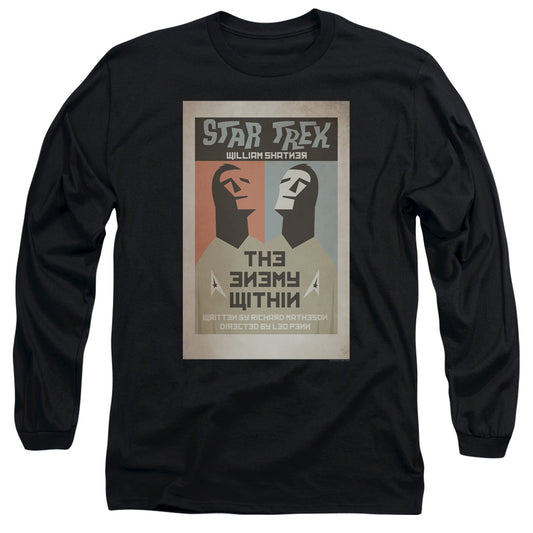Star Trek Tos Episode 5 Mens Long Sleeve Shirt Black Officially Licensed