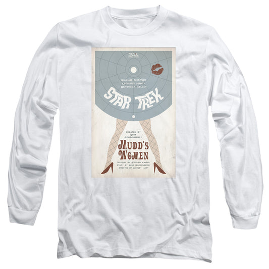 Star Trek Tos Episode 6 Mens Long Sleeve Shirt White Officially Licensed