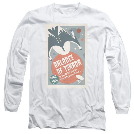 Star Trek Tos Episode 14 Mens Long Sleeve Shirt White Officially Licensed Officially Licensed