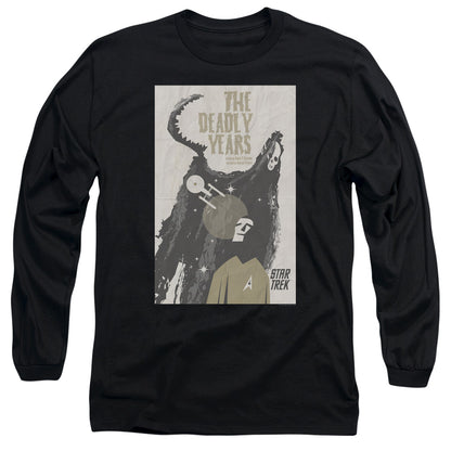 Star Trek Tos Episode 41 Mens Long Sleeve Shirt Black Officially Licensed