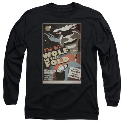 Star Trek Tos Episode 43 Mens Long Sleeve Shirt Black Officially Licensed