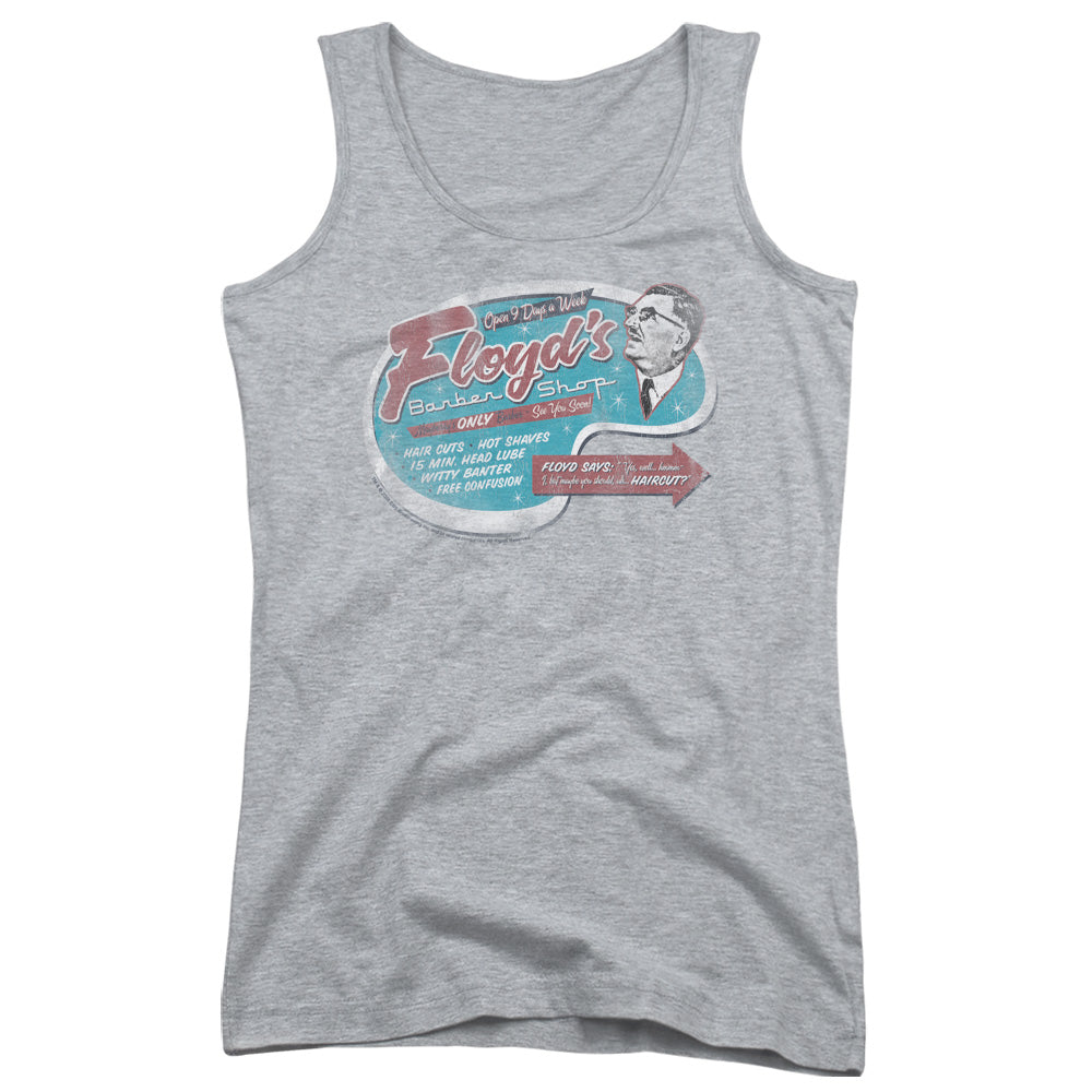 Mayberry Floyds Barber Shop Womens Tank Top Shirt Athletic Heather