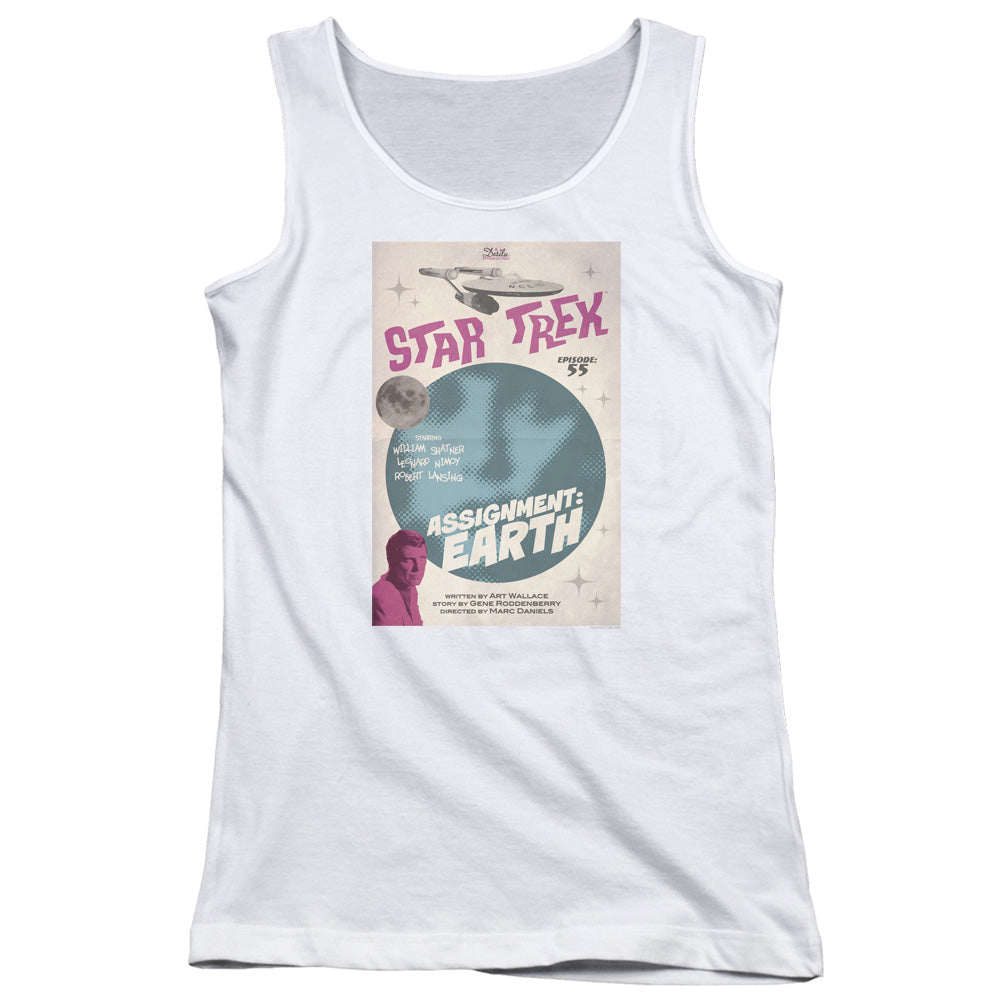 Star Trek Tos Episode 55 Womens Tank Top Shirt White