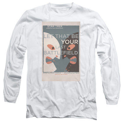 Star Trek Tos Episode 70 Mens Long Sleeve Shirt White Officially Licensed
