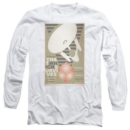 Star Trek Tos Episode 72 Mens Long Sleeve Shirt White Officially Licensed