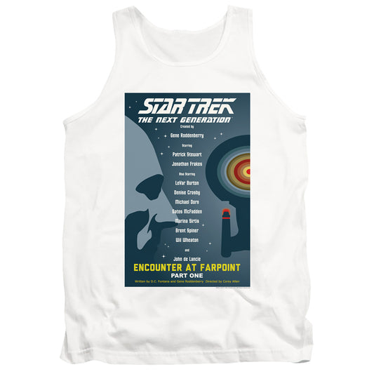 Star Trek Tng Season 1 Episode 1 Mens Tank Top Shirt White