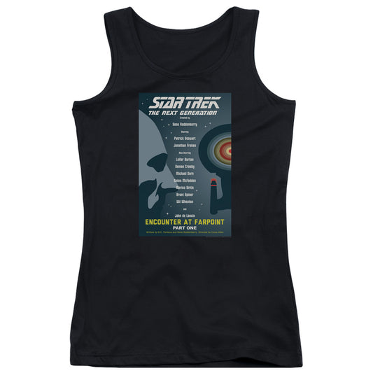 Star Trek Tng Season 1 Episode 1 Womens Tank Top Shirt Black