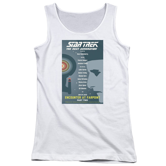 Star Trek Tng Season 1 Episode 2 Womens Tank Top Shirt White