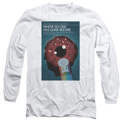 Star Trek Tng Season 1 Episode 6 Mens Long Sleeve Shirt White Officially Licensed Officially Licensed