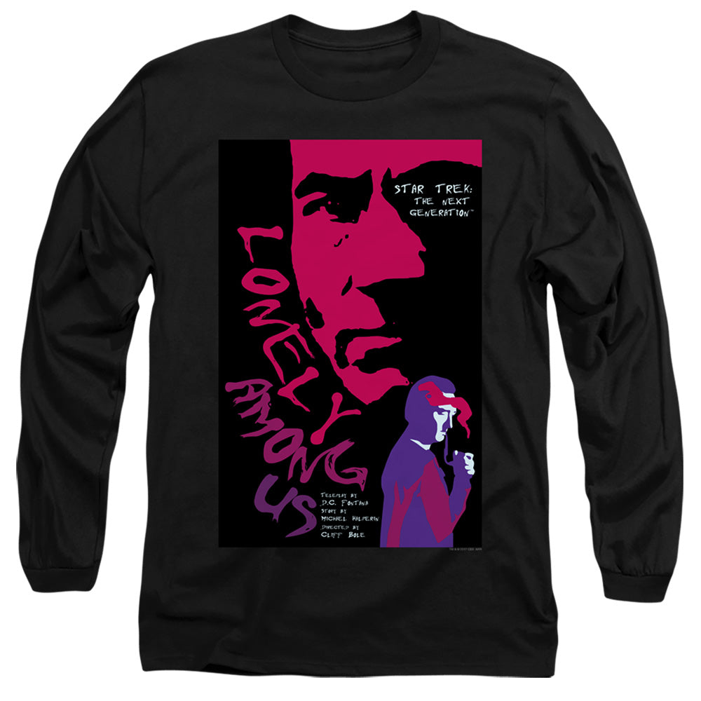 Star Trek Tng Season 1 Episode 7 Mens Long Sleeve Shirt Black Officially Licensed Officially Licensed