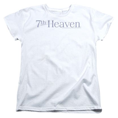 7th Heaven 7th Heaven Logo Womens T Shirt White