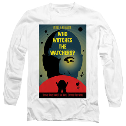 Star Trek Tng Season 3 Episode 4 Mens Long Sleeve Shirt White Officially Licensed Officially Licensed