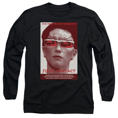 Star Trek Tng Season 4 Episode 15 Mens Long Sleeve Shirt Black Officially Licensed Officially Licensed