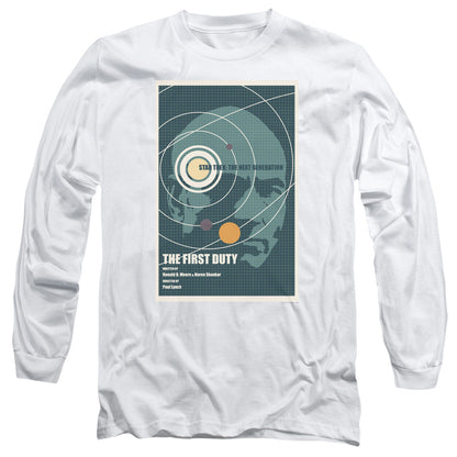 Star Trek Tng Season 5 Episode 19 Mens Long Sleeve Shirt White Officially Licensed Officially Licensed
