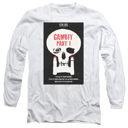 Star Trek Tng Season 7 Episode 4 Mens Long Sleeve Shirt White Officially Licensed Officially Licensed