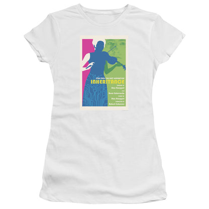 Brady Bunch Wig Out Womens T Shirt Light Blue Officially Licensed