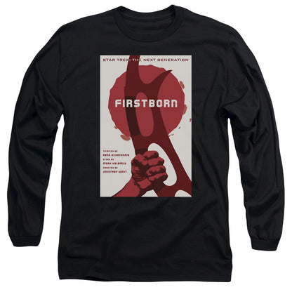 Star Trek Tng Season 7 Episode 21 Mens Long Sleeve Shirt Black Officially Licensed Officially Licensed