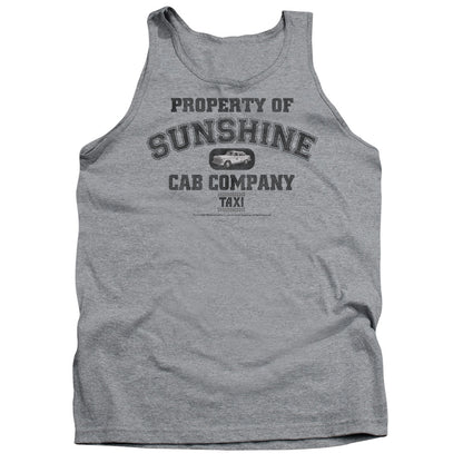 Taxi Property Of Sunshine Cab Mens Tank Top Shirt Athletic Heather