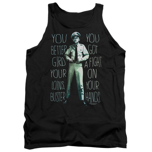 Andy Griffith Show Fight Mens Tank Top Shirt Black