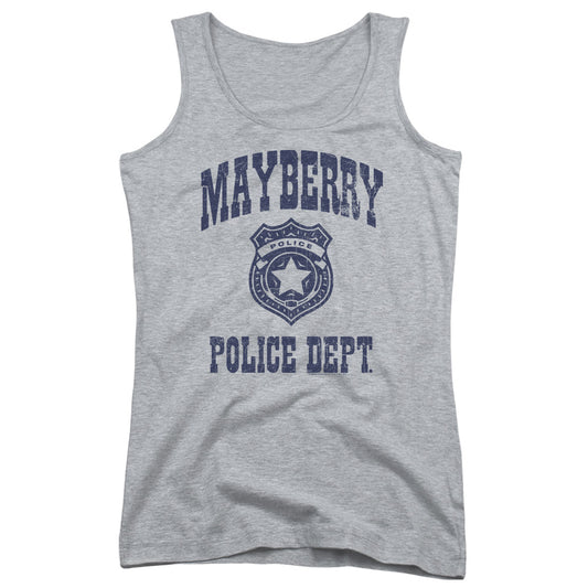 Andy Griffith Show Mayberry Police Womens Tank Top Shirt Athletic Heather