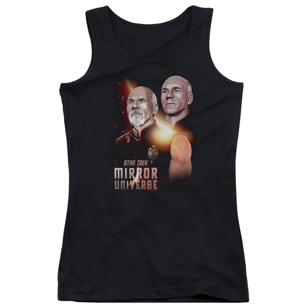 Star Trek Mirror Picard Womens Tank Top Shirt Black