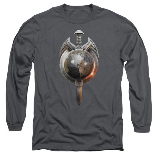 Star Trek Terran Empire Mens Long Sleeve Shirt Charcoal Officially Licensed Officially Licensed