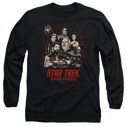 Star Trek Poster Mens Long Sleeve Shirt Black Officially Licensed Officially Licensed